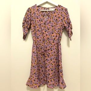 Band of gypsies amethyst  color flower summer dress size small